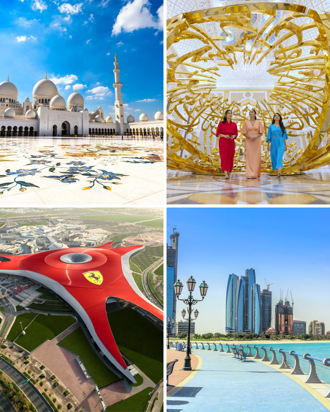 Abu Dhabi City Tour + Qasr Al Watan + Ferrari World